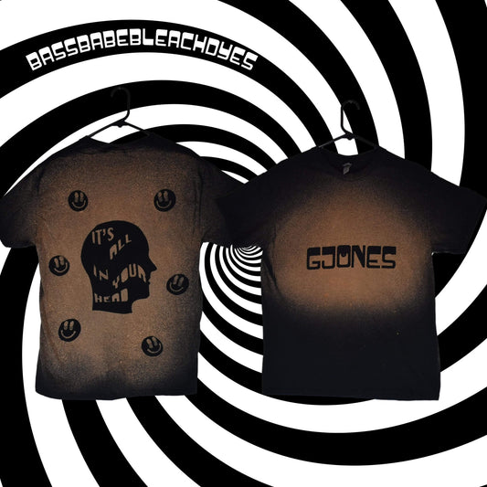 G JONES | Smiley Bleach Dye t-shirt